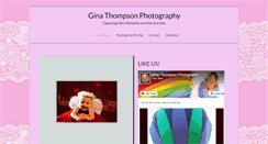 Desktop Screenshot of ginathompsonphotography.com