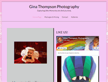 Tablet Screenshot of ginathompsonphotography.com